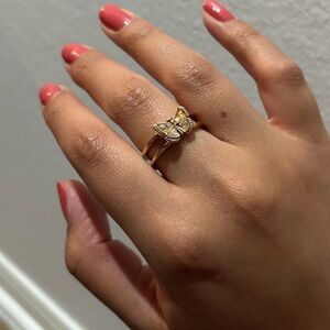 Gold Butterfly Women's Ring (Adjustable)